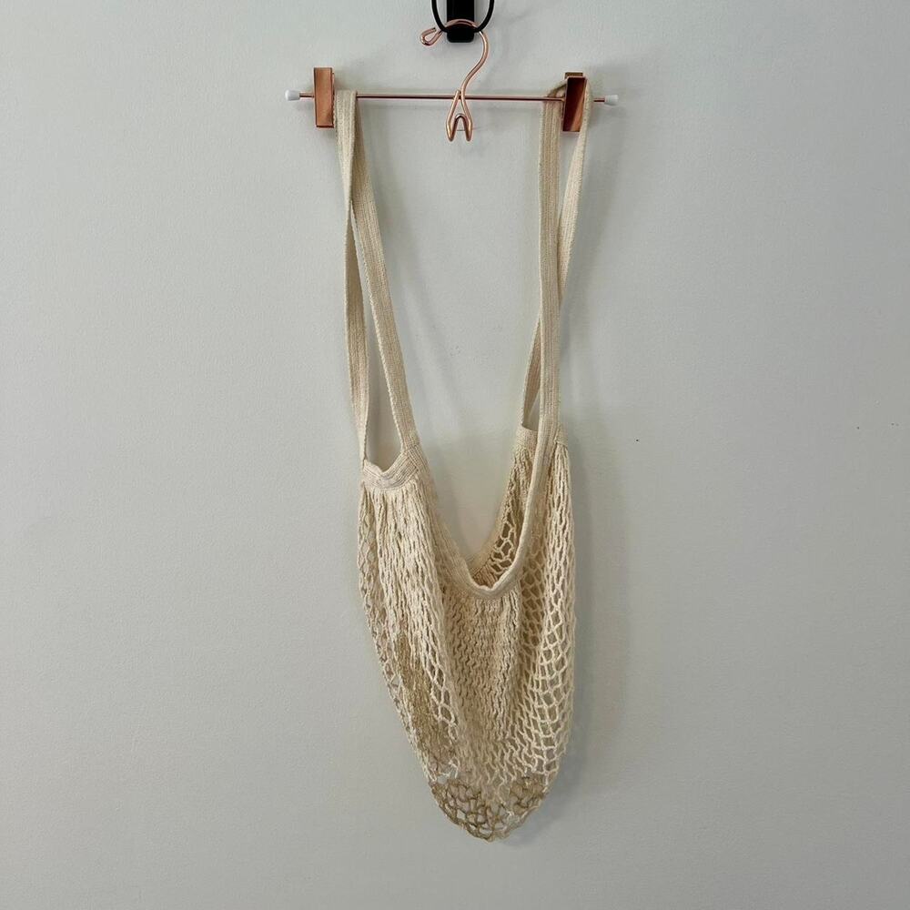 Cottagecore mesh bag cream
